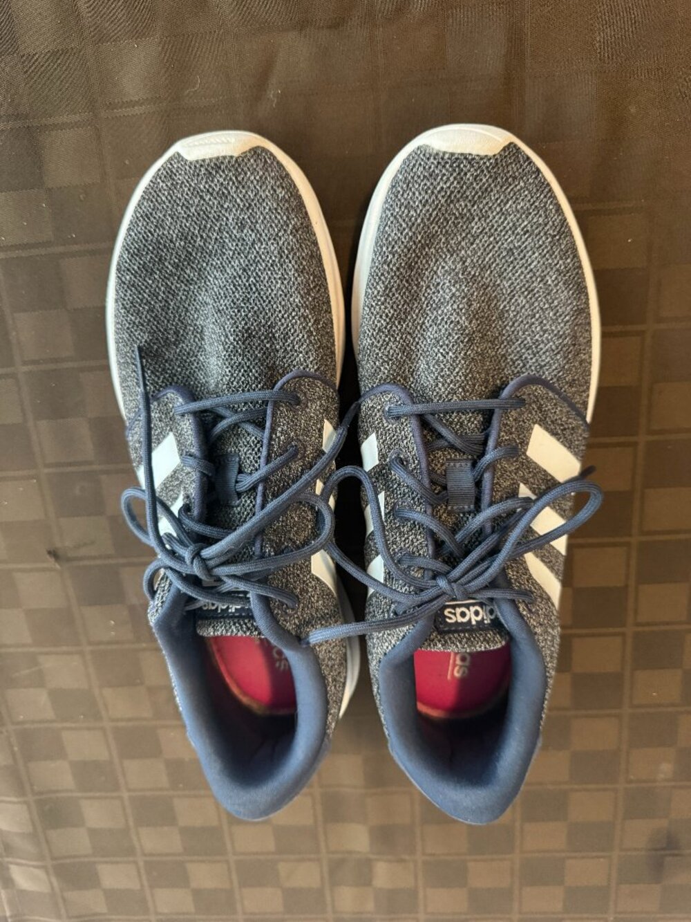 Adidas sneakers US 8.5 cloudfoam pure loud grey memory foam tennis shoes